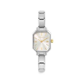 Часовник Timе бял с циферблат Sunray Silver