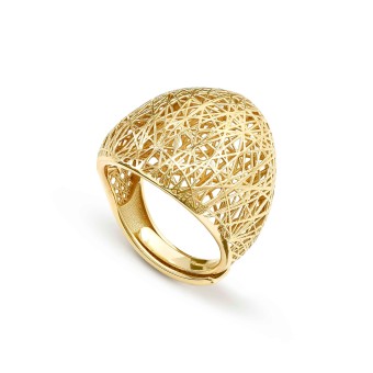 Leaf of Light ring with silver decorations