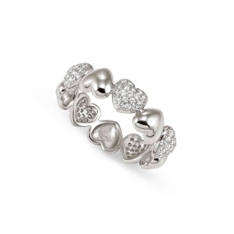 Precious Moves band ring with CZ