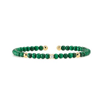 Siren Dream braclet, Green Malachite