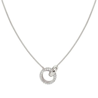 Siren Dream necklace, Circles with CZ
