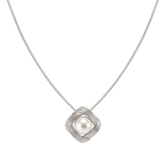 Siren Dream necklace, framed Pearl