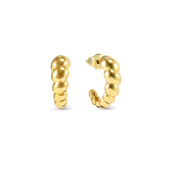Siren Dream silver small hoop earrings