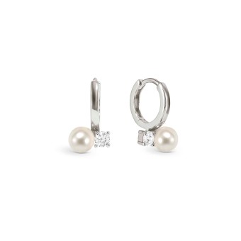 Siren Dream earrings, solitaire and Pearl