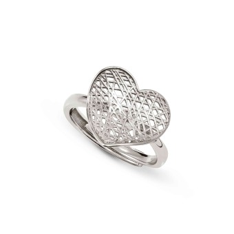 Leaf of Light ring with Heart